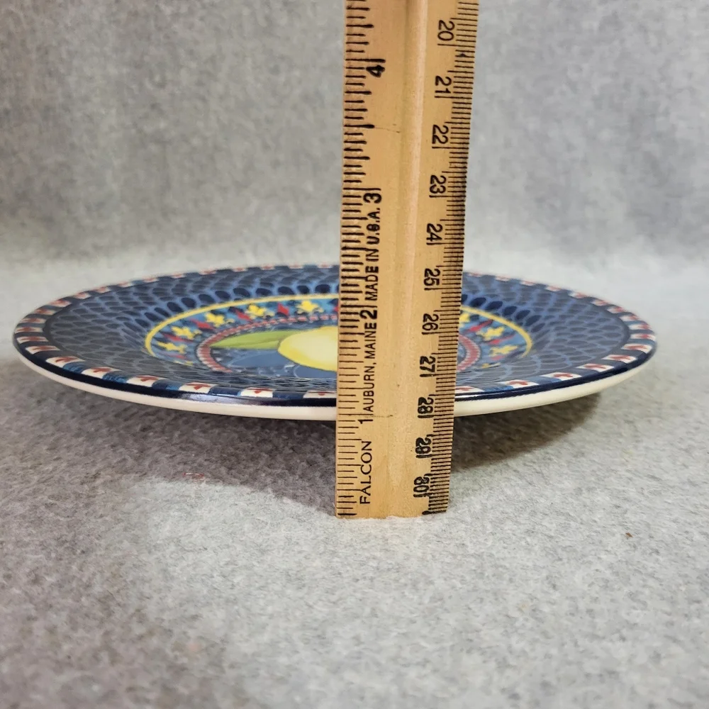 Williams Sonoma Set 4 Sicily Ceramic Salad Plates 9